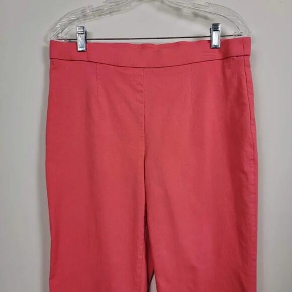 JM Collection Coral Pull On Pants Tummy Control Stretch Size L Women Classic - Picture 2 of 8